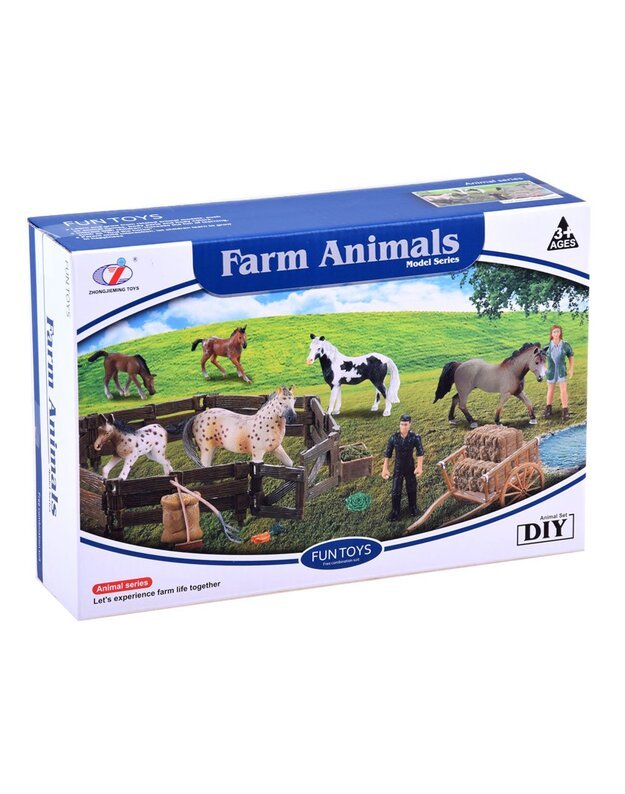 Gyvūnų figūrėlių rinkinys - Arkliai 