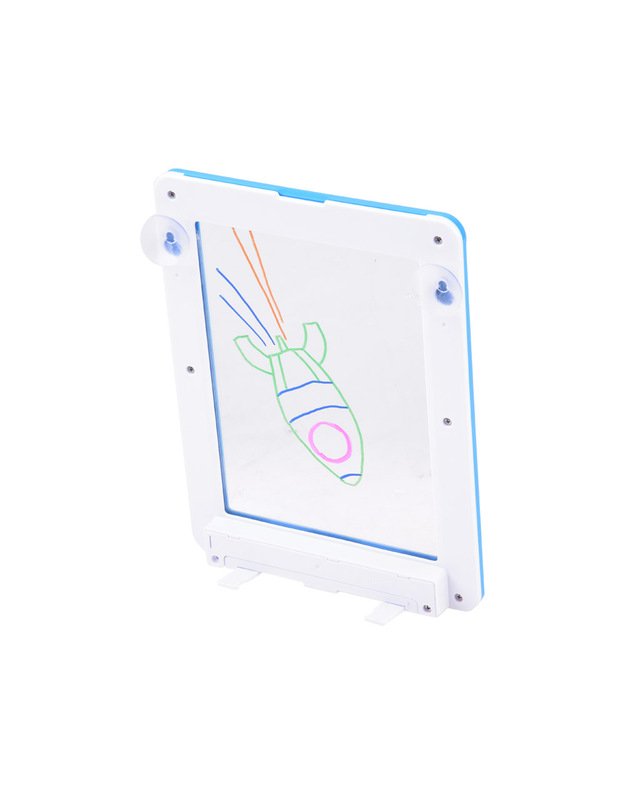 Šviečianti piešimo lenta + 3D akiniai - mėlyna