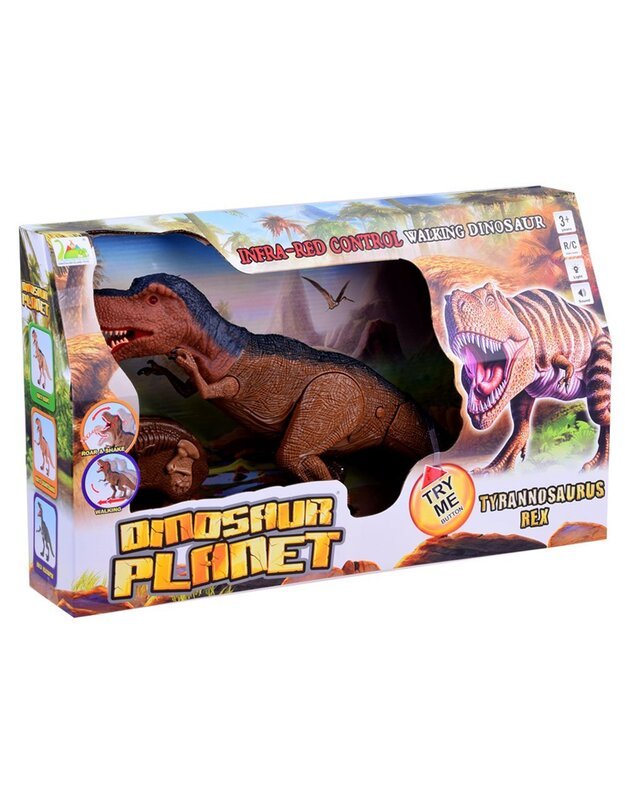 Interaktyvus dinozauras T-Rex + nuotolinio valdymo pultas
