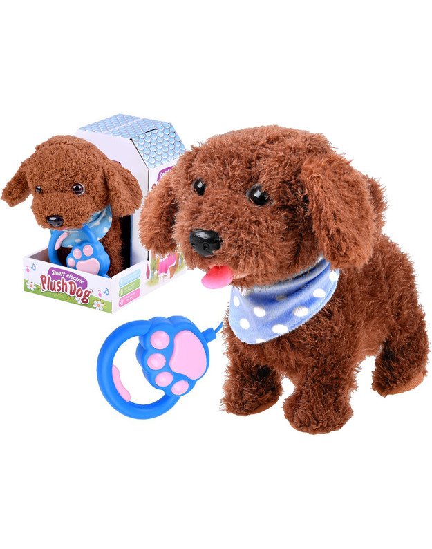 Interaktyvus mielas šuo - rudas