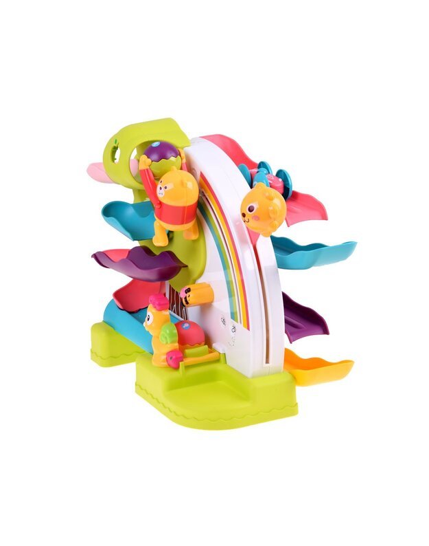 Interaktyvi kamuoliukų ir automobiliuko trasa + garso efektai