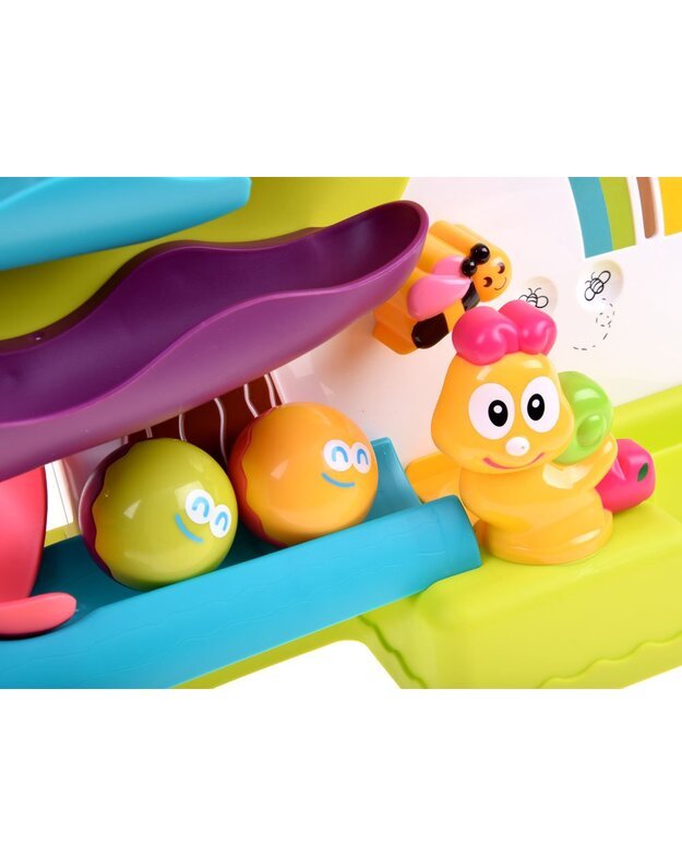 Interaktyvi kamuoliukų ir automobiliuko trasa + garso efektai