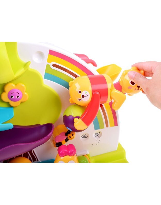 Interaktyvi kamuoliukų ir automobiliuko trasa + garso efektai