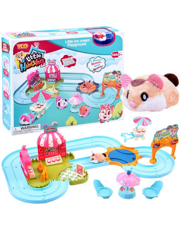 Interactive track for the hamster ice cream parlor ZA3989