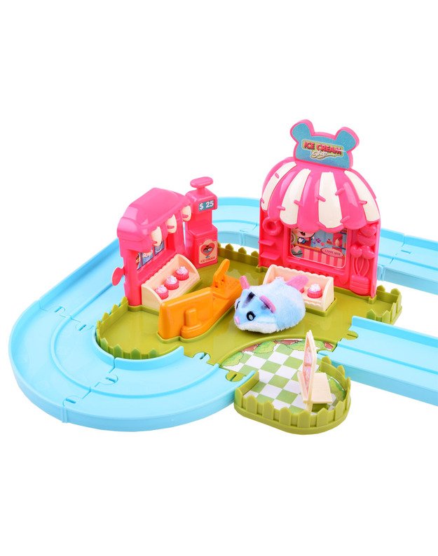 Interactive track for the hamster ice cream parlor ZA3989