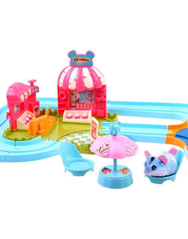 Interactive track for the hamster ice cream parlor ZA3989
