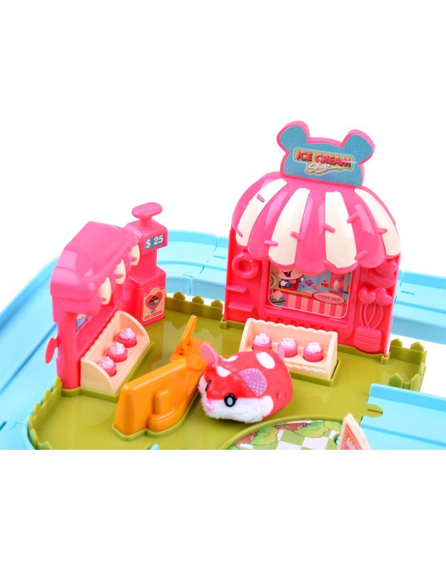 Interactive track for the hamster ice cream parlor ZA3989