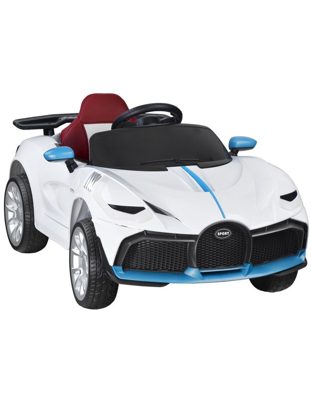 Kabrioletas su siūbavimo funkcija + nuotolinis valdymo pultas - baltas