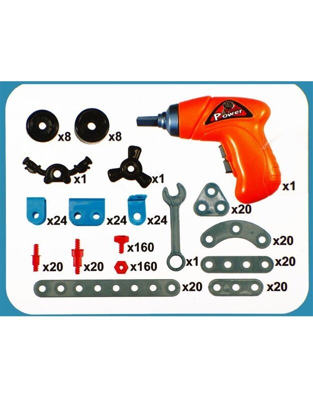 Kūrybiniai blokeliai įvairioms konstrukcijoms statyti