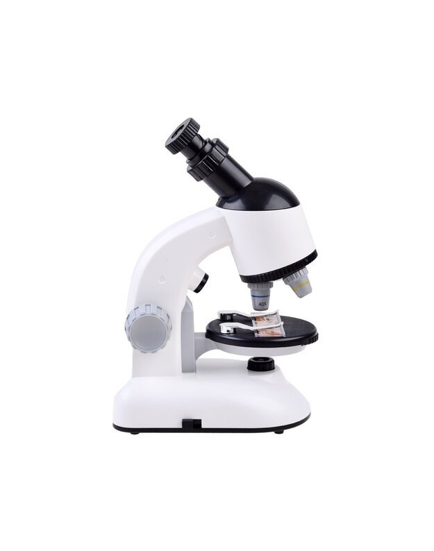 Laboratorinio mikroskopo rinkinys mokslininkui - baltas