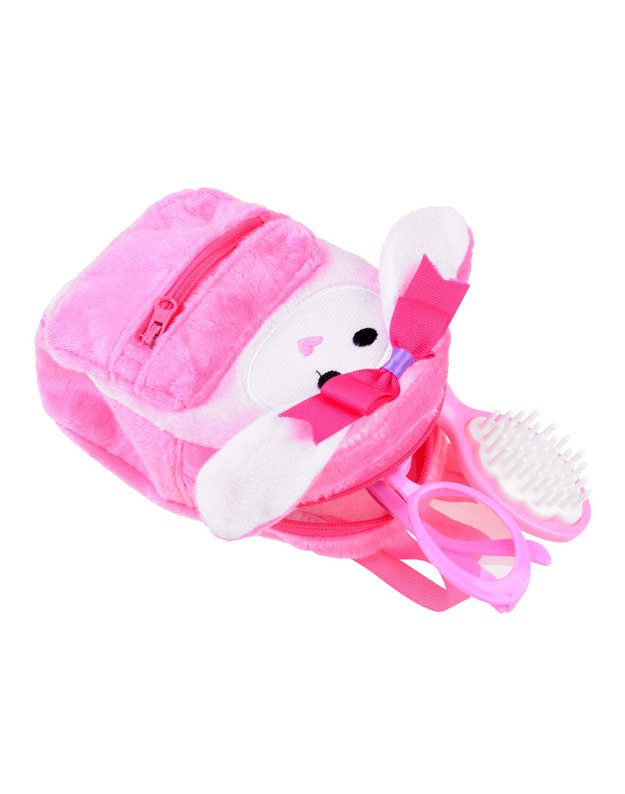 Lėlė Julija su kasytėmis + miela kuprinė ir akiniai