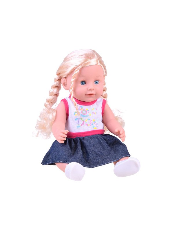 Lėlė Julija su kasytėmis + miela kuprinė ir akiniai