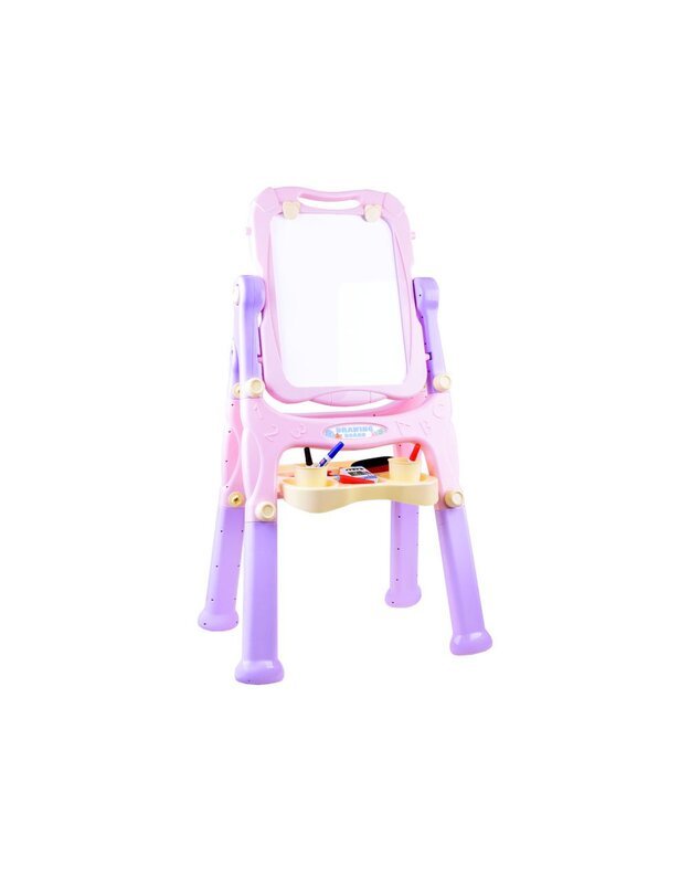 Magnetinė ir kreidinė lenta + priedai - rožinė