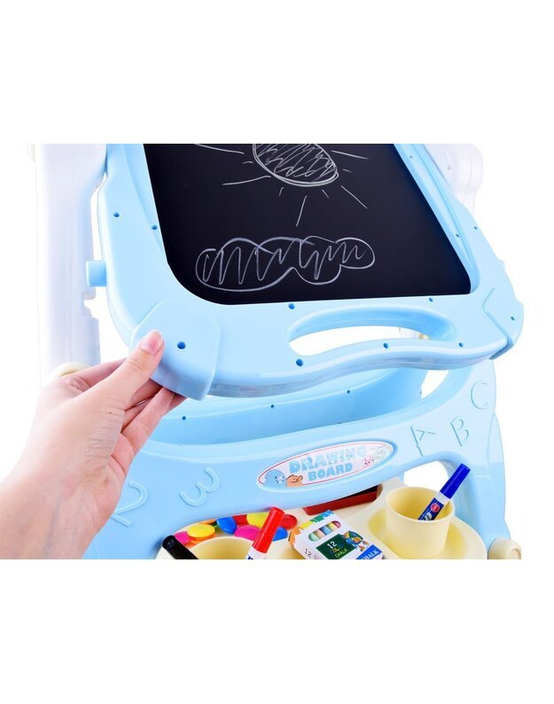 Magnetinė ir kreidinė lenta + priedai -  mėlyna