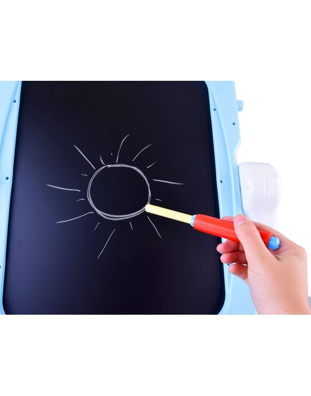 Magnetinė ir kreidinė lenta + priedai -  mėlyna