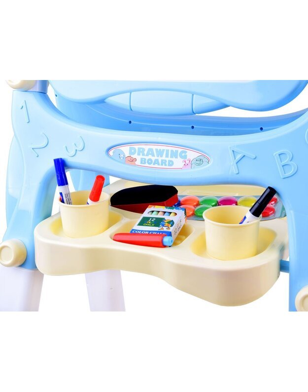 Magnetinė ir kreidinė lenta + priedai -  mėlyna