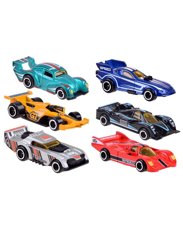 Metaliniai automobilių komplektas  + ženklai 