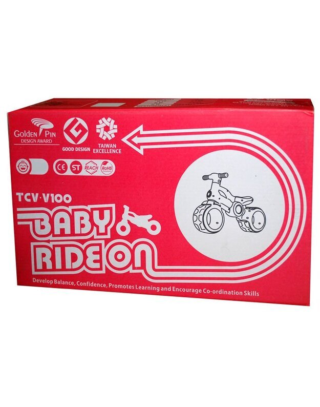 Vaikiškas paspiriamas dviratis - rožinis