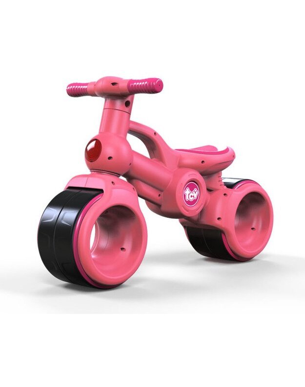 Vaikiškas paspiriamas dviratis - rožinis