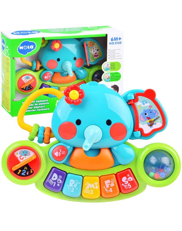 Interaktyvus muzikinis pianinas „Drambliukas” 