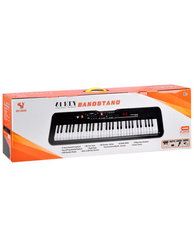 Vaikiškas pianinas SD-850 (61 klavišas) + mikrofonas 