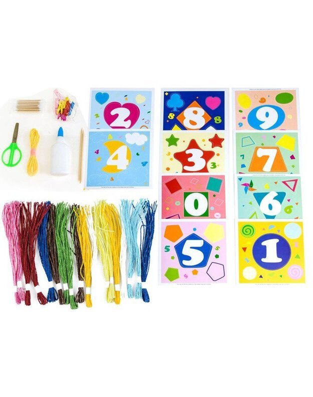 Paper art Numbers PICTURE Large creative set ZA2067