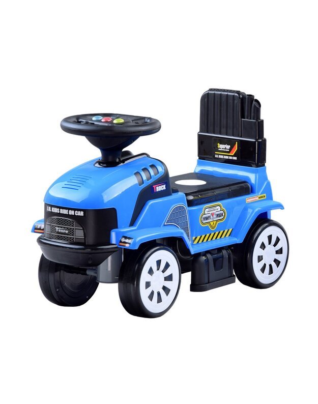 Paspiriama mašinėlė Traktorius su priekaba - mėlynas