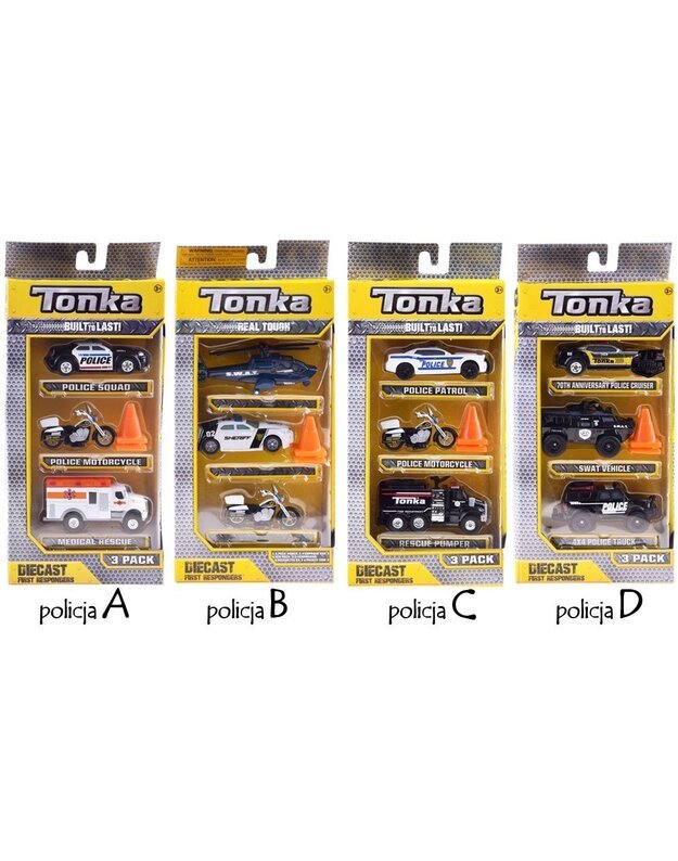 Policijos modelių rinkinys Tonka