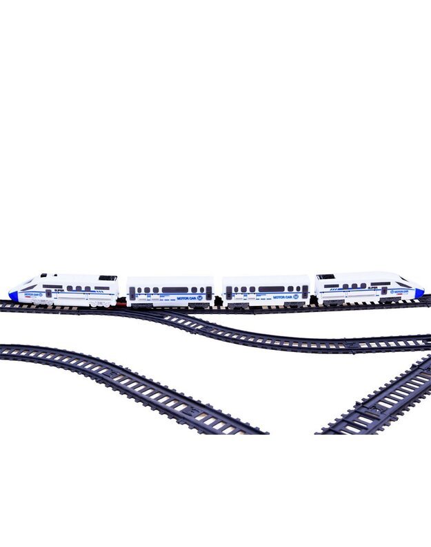 Modernus elektrinis traukinys su keleiviniais vagonais 900cm 