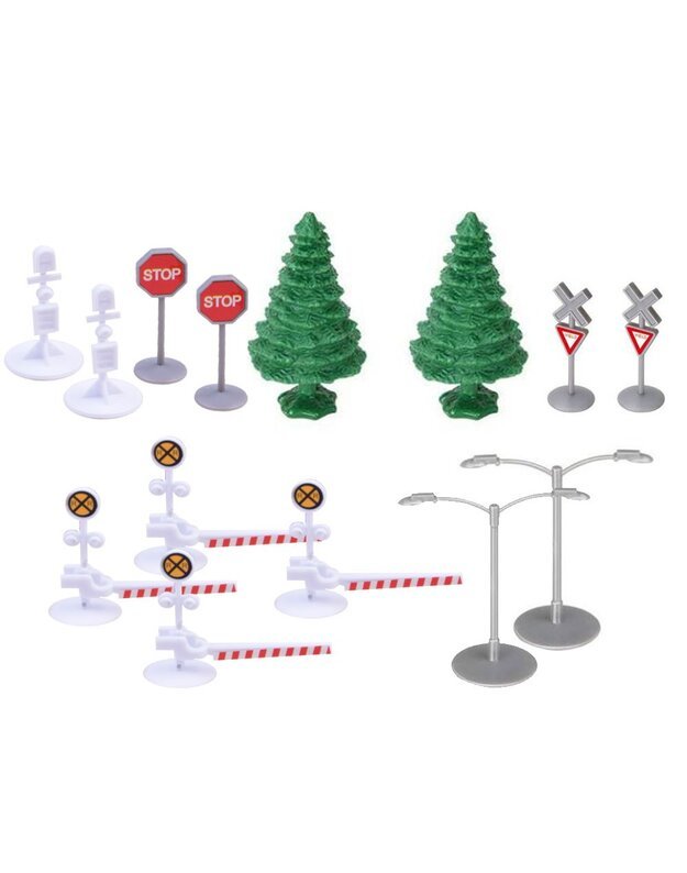 Modernus elektrinis traukinys su keleiviniais vagonais 900cm 