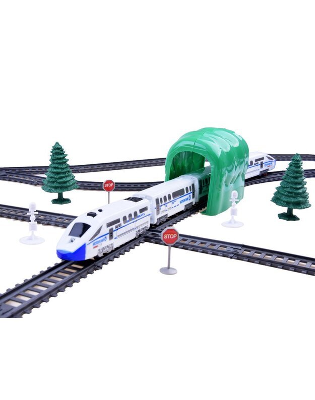 Modernus elektrinis traukinys su keleiviniais vagonais 900cm 