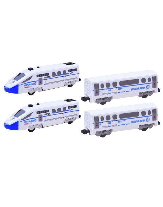 Modernus elektrinis traukinys su keleiviniais vagonais 900cm 