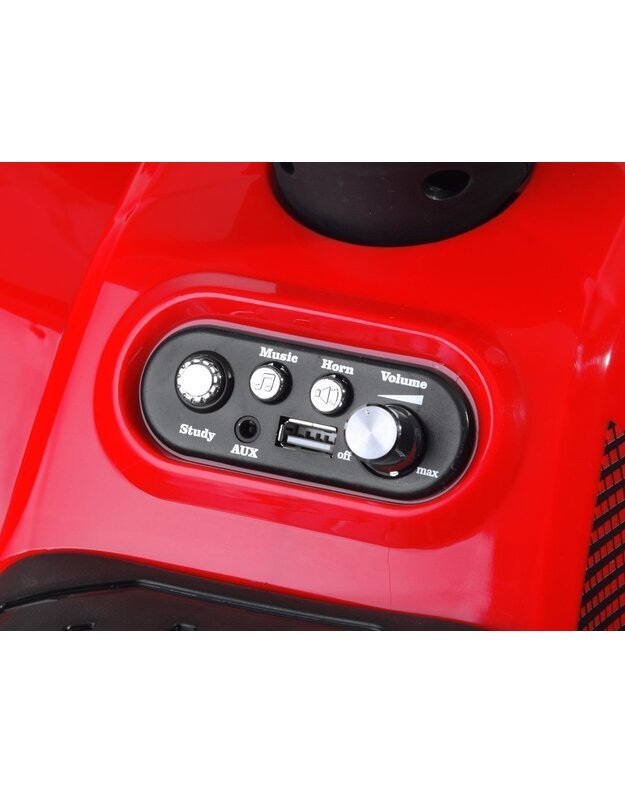 Vaikiškas elektrinis Keturratis EVA - raudonas