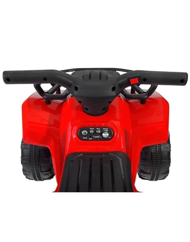 Vaikiškas elektrinis Keturratis EVA - raudonas