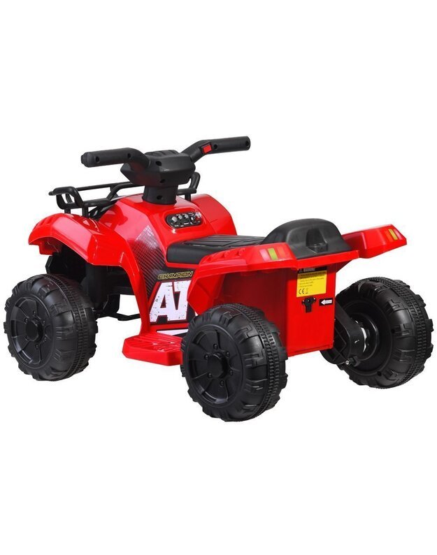 Vaikiškas elektrinis Keturratis EVA - raudonas