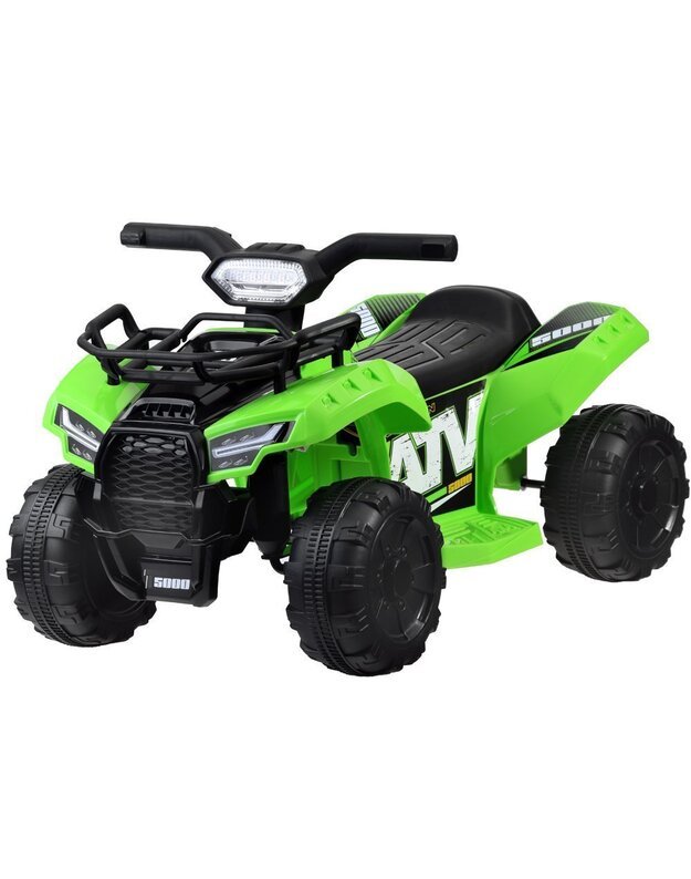 Vaikiškas elektrinis Keturratis EVA - žalias