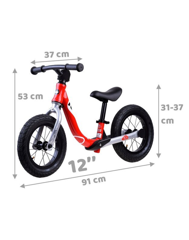 Balansinis dviratis RoyalBaby 12 - raudonas