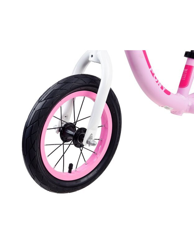 Balansinis dviratis RoyalBaby 12 colių - rožinis