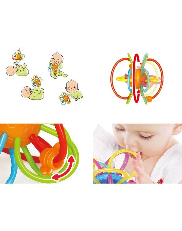 Sensory teether for a baby rattle ZA2377