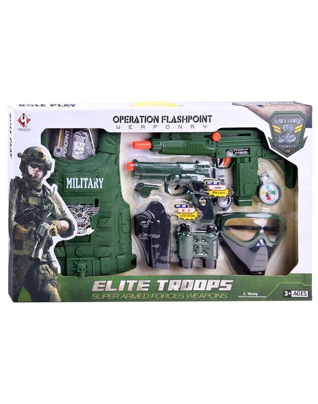 Kareivio komplektas su liemene