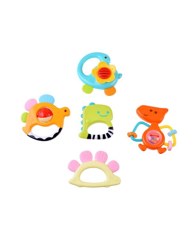 Barškučių dinozaurų rinkinys 5 vnt