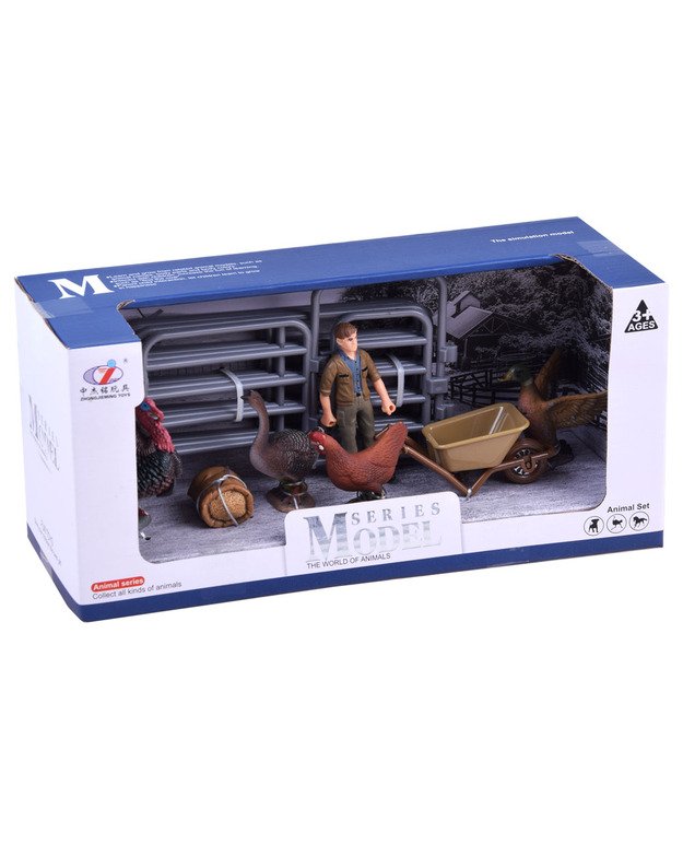 Paukščių figūrėlių rinkinys - Ūkis (A)