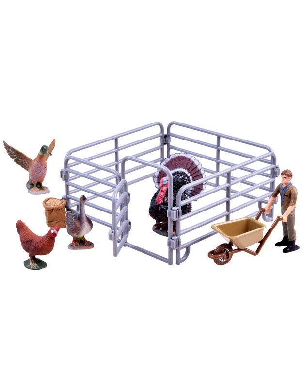 Paukščių figūrėlių rinkinys - Ūkis (A)