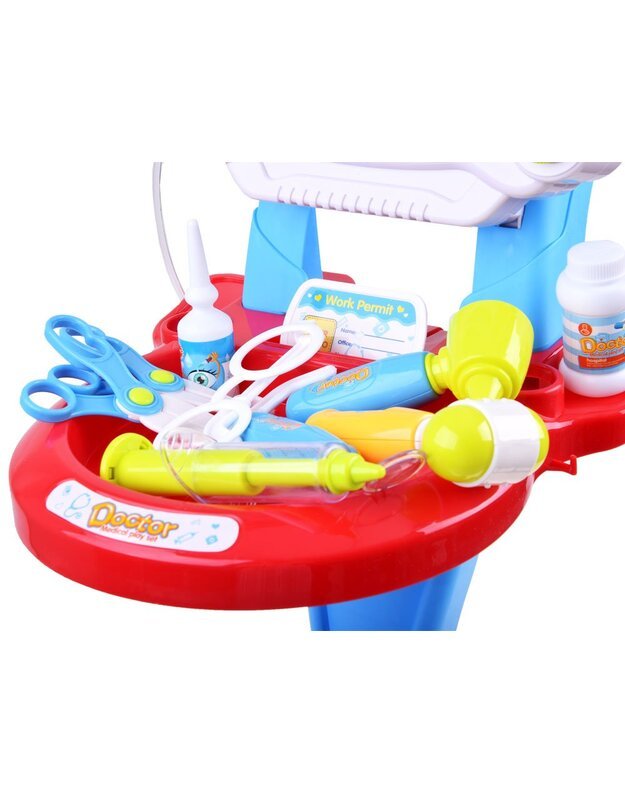 Vaikiškas medicinos rinkinys - raudonas