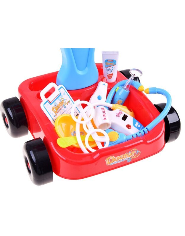 Vaikiškas medicinos rinkinys - raudonas