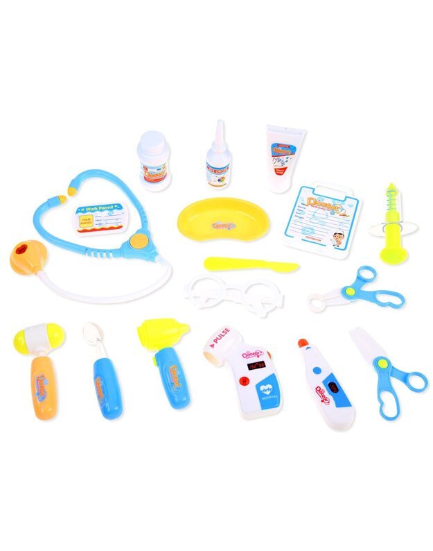 Vaikiškas medicinos rinkinys - raudonas