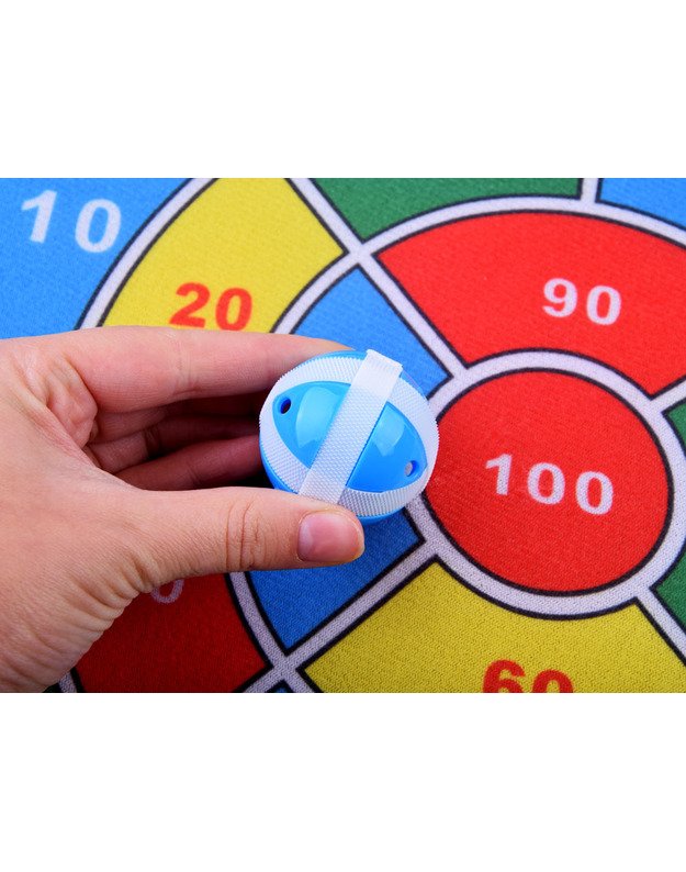 Velcro skydas + kamuoliukai