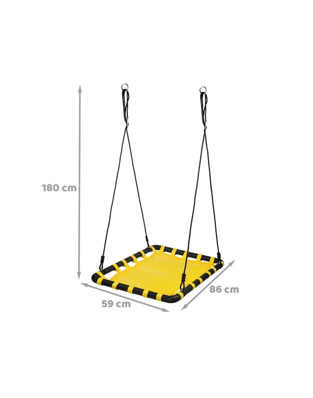 Sūpynės SkyFlyer 76x102cm - geltonos