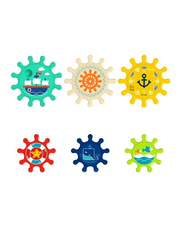 Spin sort Water toy colorful cogs  ZA3407