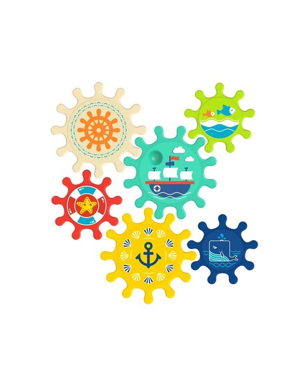 Spin sort Water toy colorful cogs  ZA3407